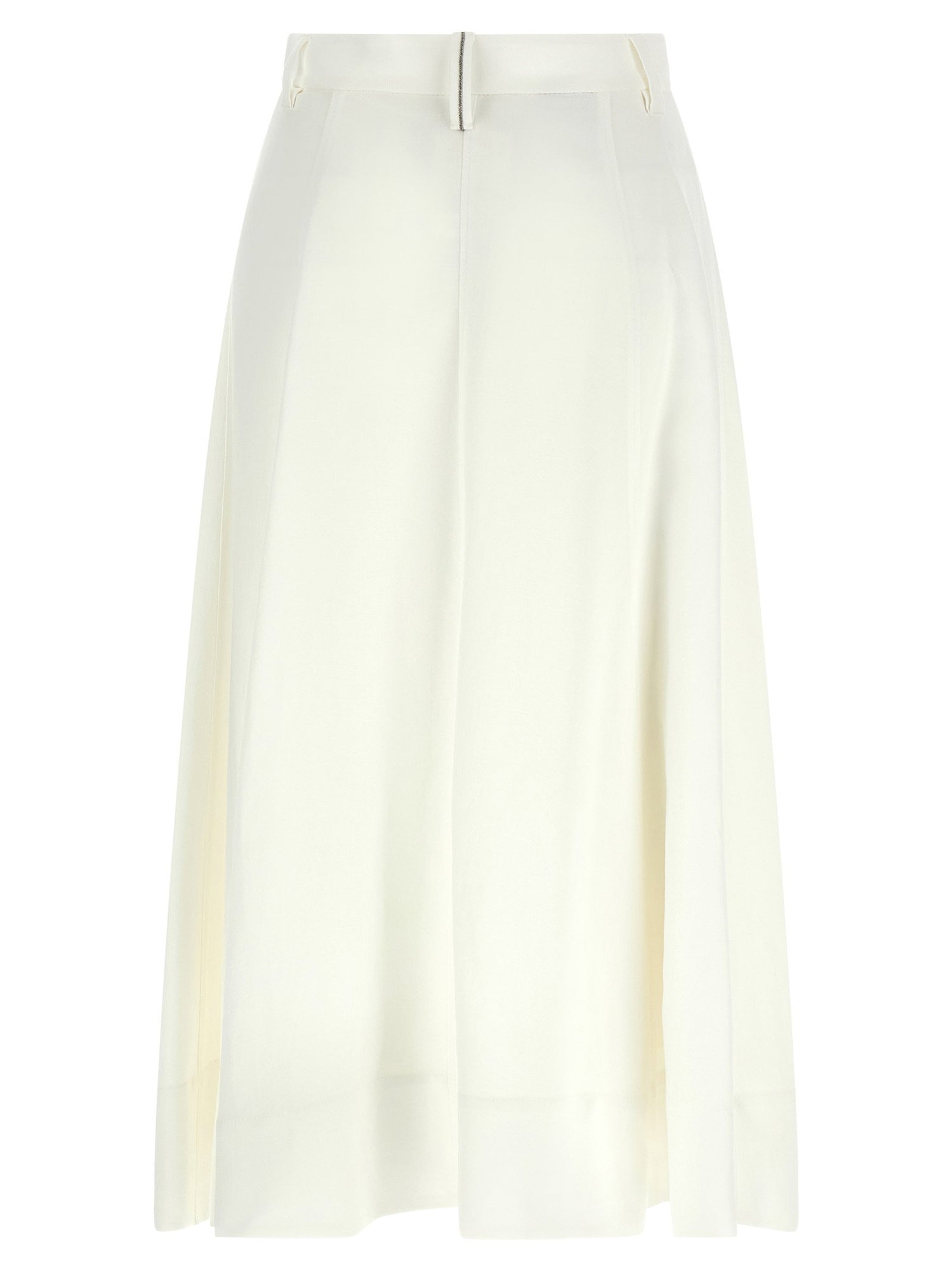 Brunello Cucinelli Sartorial Skirt White
