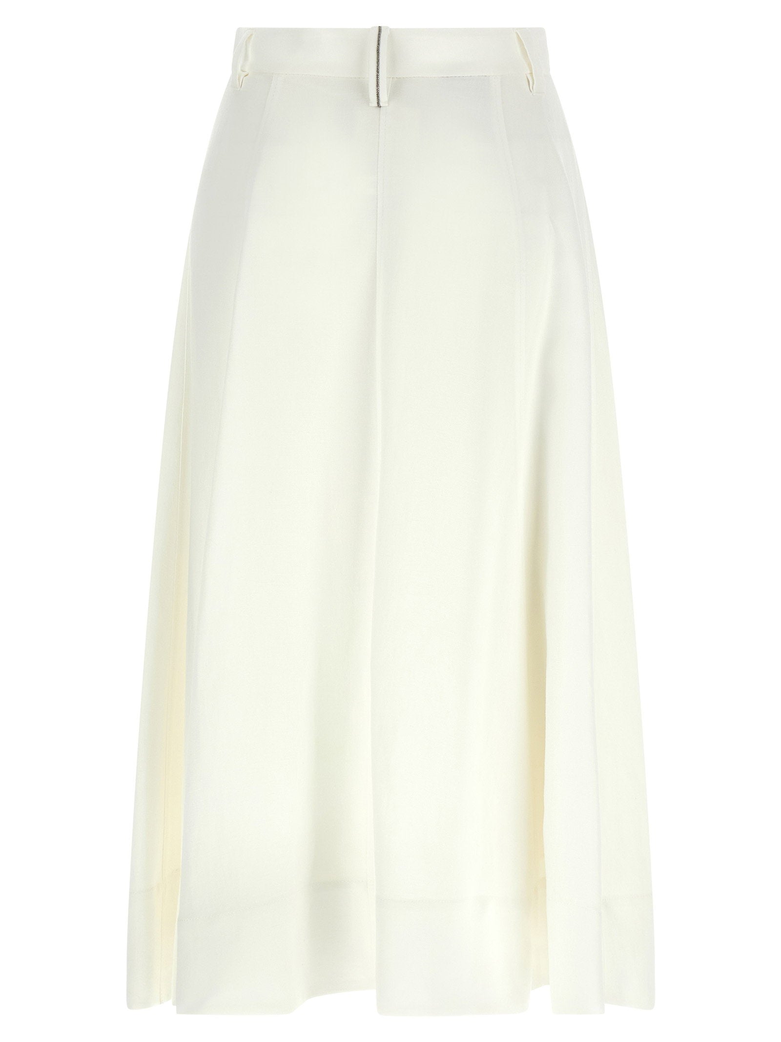 Brunello Cucinelli Sartorial Skirt White