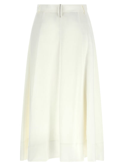 Brunello Cucinelli Sartorial Skirt White