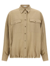 Brunello Cucinelli Fluid Twill Shirt Beige