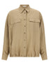 Brunello Cucinelli Fluid Twill Shirt Beige