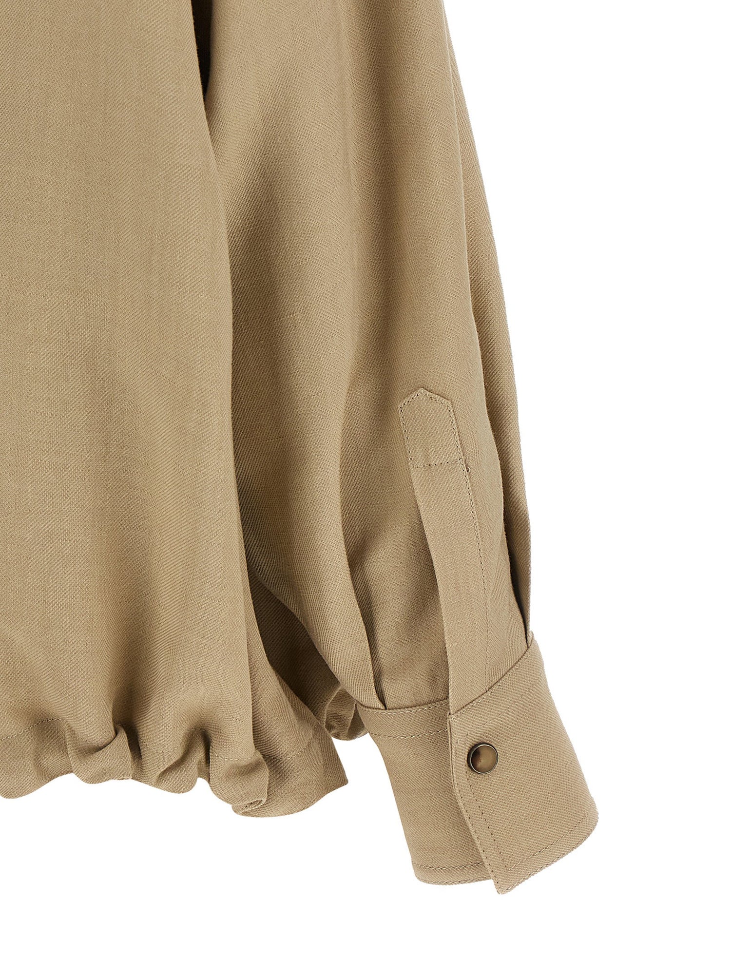 Brunello Cucinelli Fluid Twill Shirt Beige