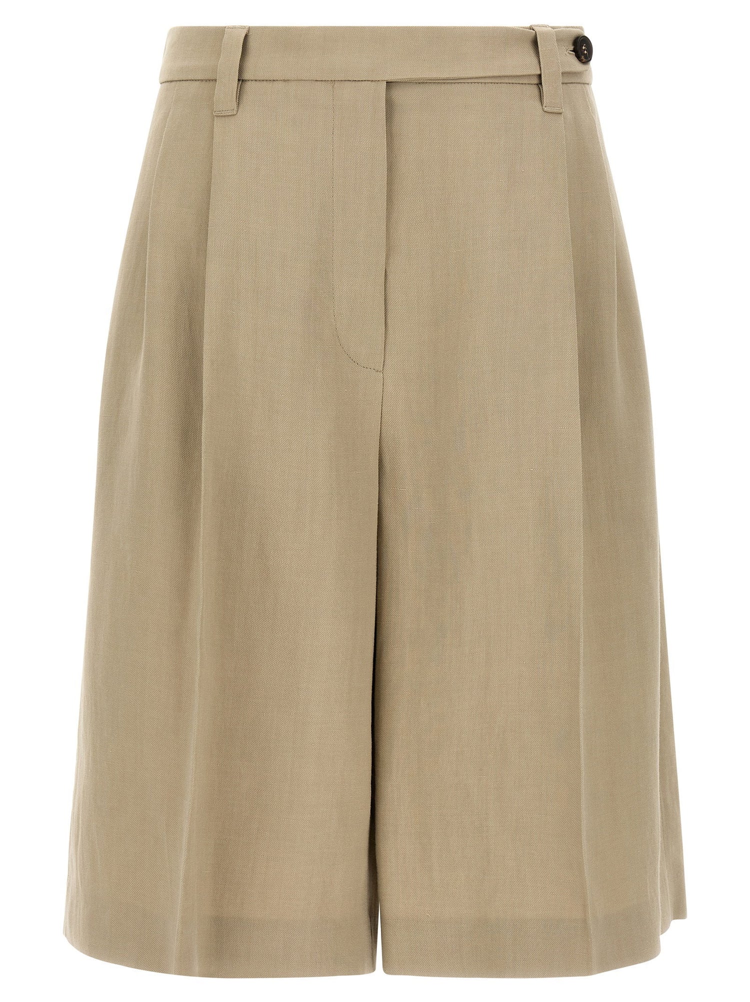 Brunello Cucinelli Sartorial Bermuda Shorts Beige