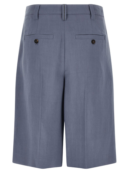 Brunello Cucinelli Sartorial Bermuda Shorts Blue
