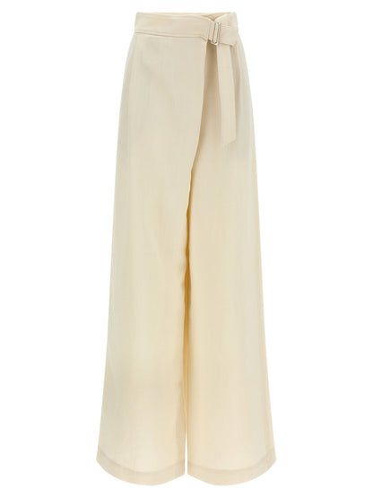 Brunello Cucinelli Crossed Pants White