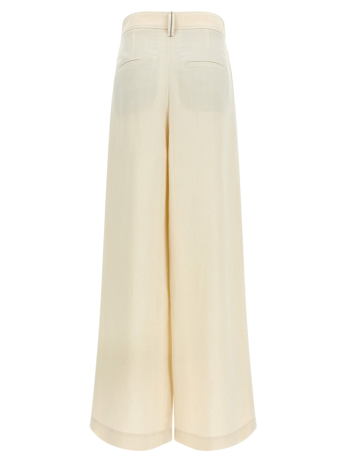 Brunello Cucinelli Crossed Pants White