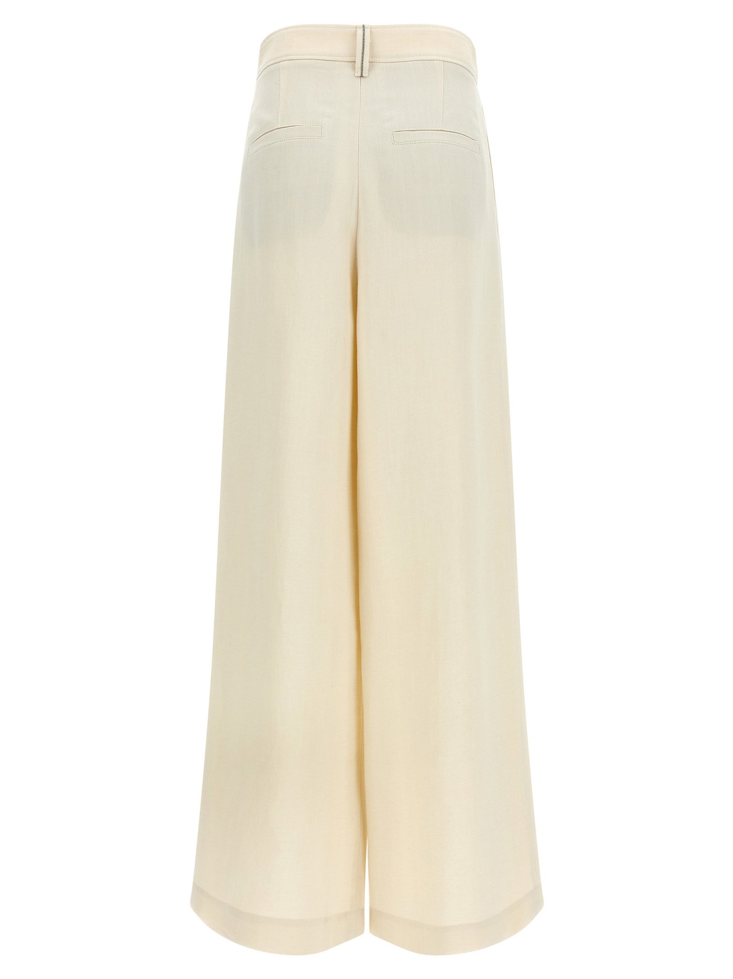 Brunello Cucinelli Crossed Pants White