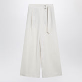 Brunello Cucinelli Sartorial Wrap Trousers White