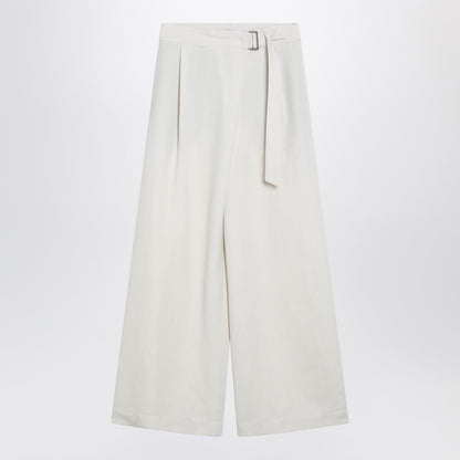 Brunello Cucinelli Sartorial Wrap Trousers White