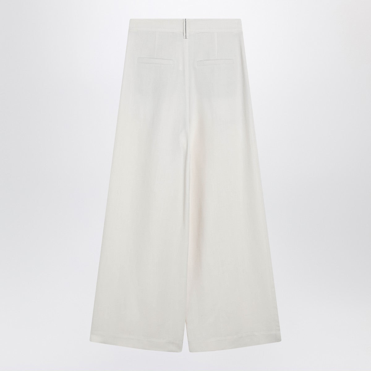 Brunello Cucinelli Sartorial Wrap Trousers White