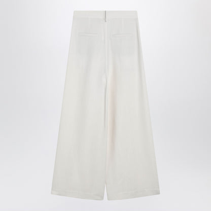 Brunello Cucinelli Sartorial Wrap Trousers White