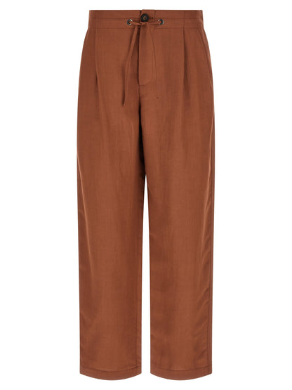 Brunello Cucinelli Tailored Track Pants Red