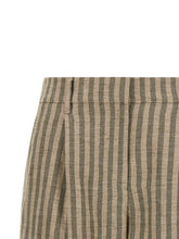 Brunello Cucinelli Striped Bermuda Shorts Green