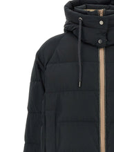Brunello Cucinelli Down Jacket With Knit And Jewel Details Black  