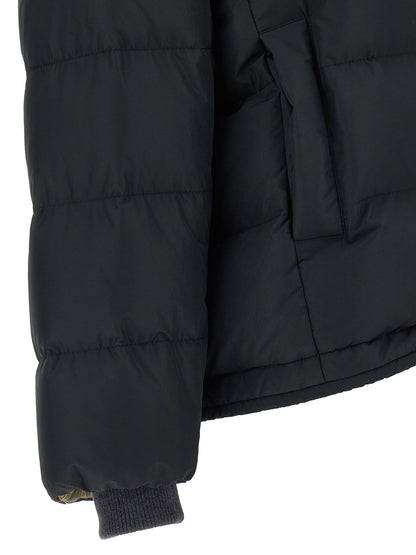 Brunello Cucinelli Down Jacket With Knit And Jewel Details Black  