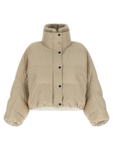 Brunello Cucinelli Cropped Down Jacket Beige