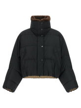 Brunello Cucinelli Cropped Down Jacket Black
