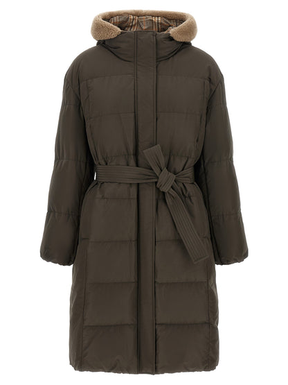 Brunello Cucinelli Boudin Quilted Down Jacket Green