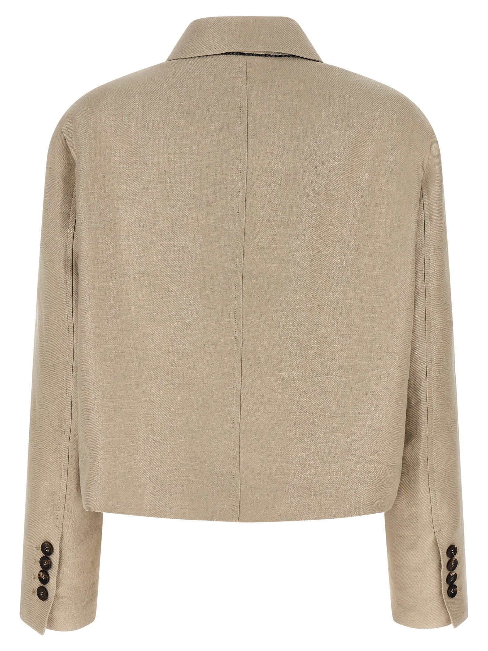 Brunello Cucinelli Linen Blazer Beige
