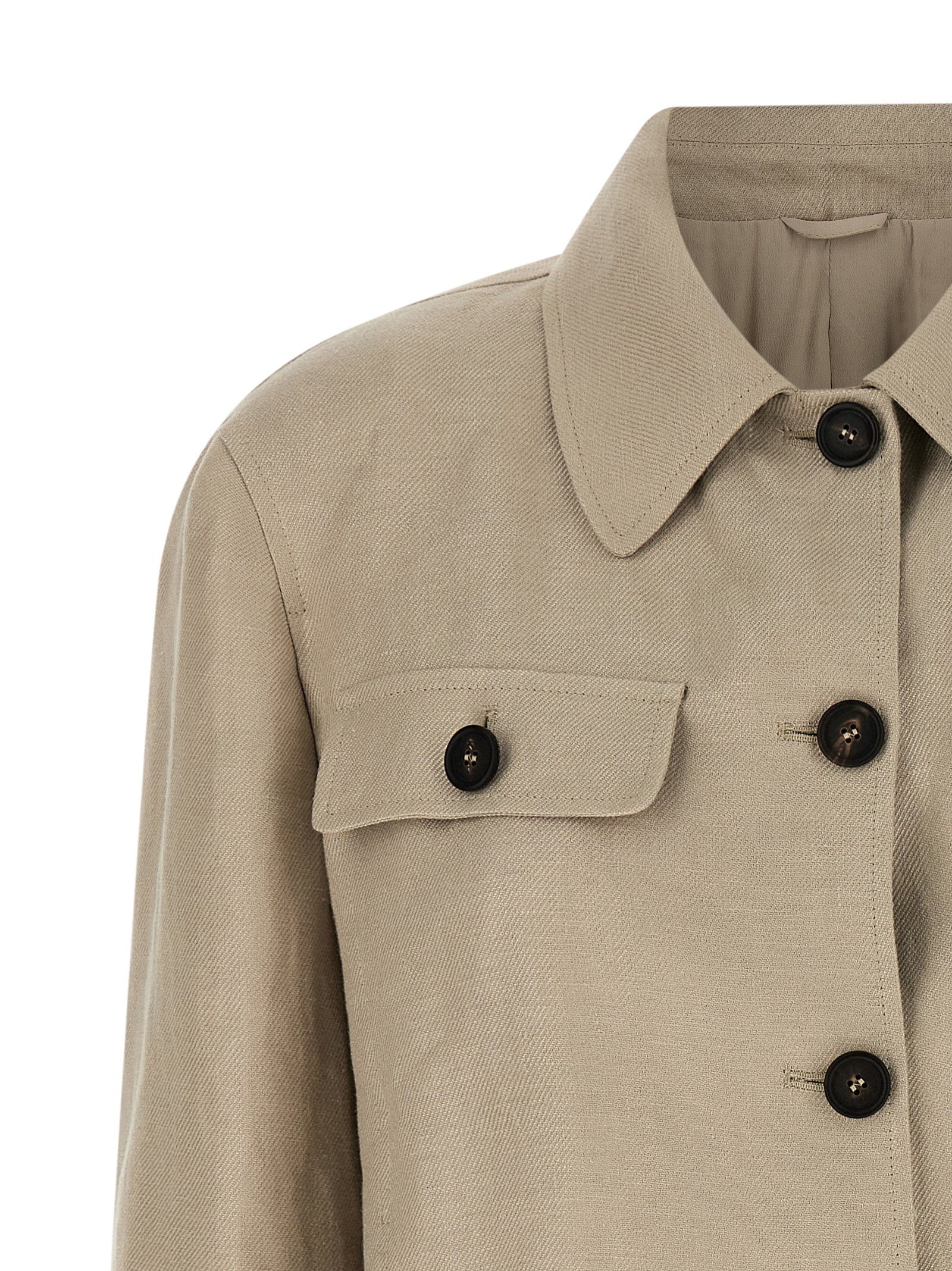 Brunello Cucinelli Linen Blazer Beige
