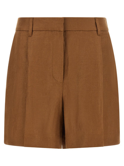 Brunello Cucinelli Monile Tailored Bermuda Shorts Brown