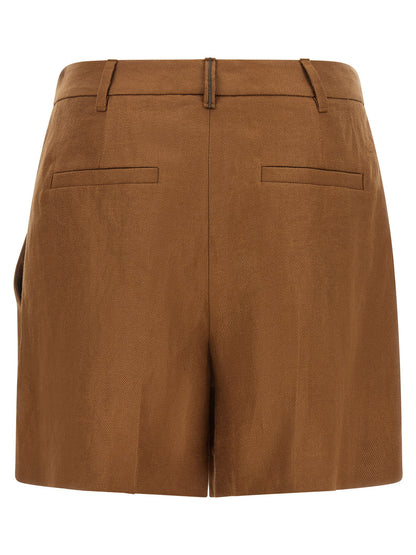 Brunello Cucinelli Monile Tailored Bermuda Shorts Brown