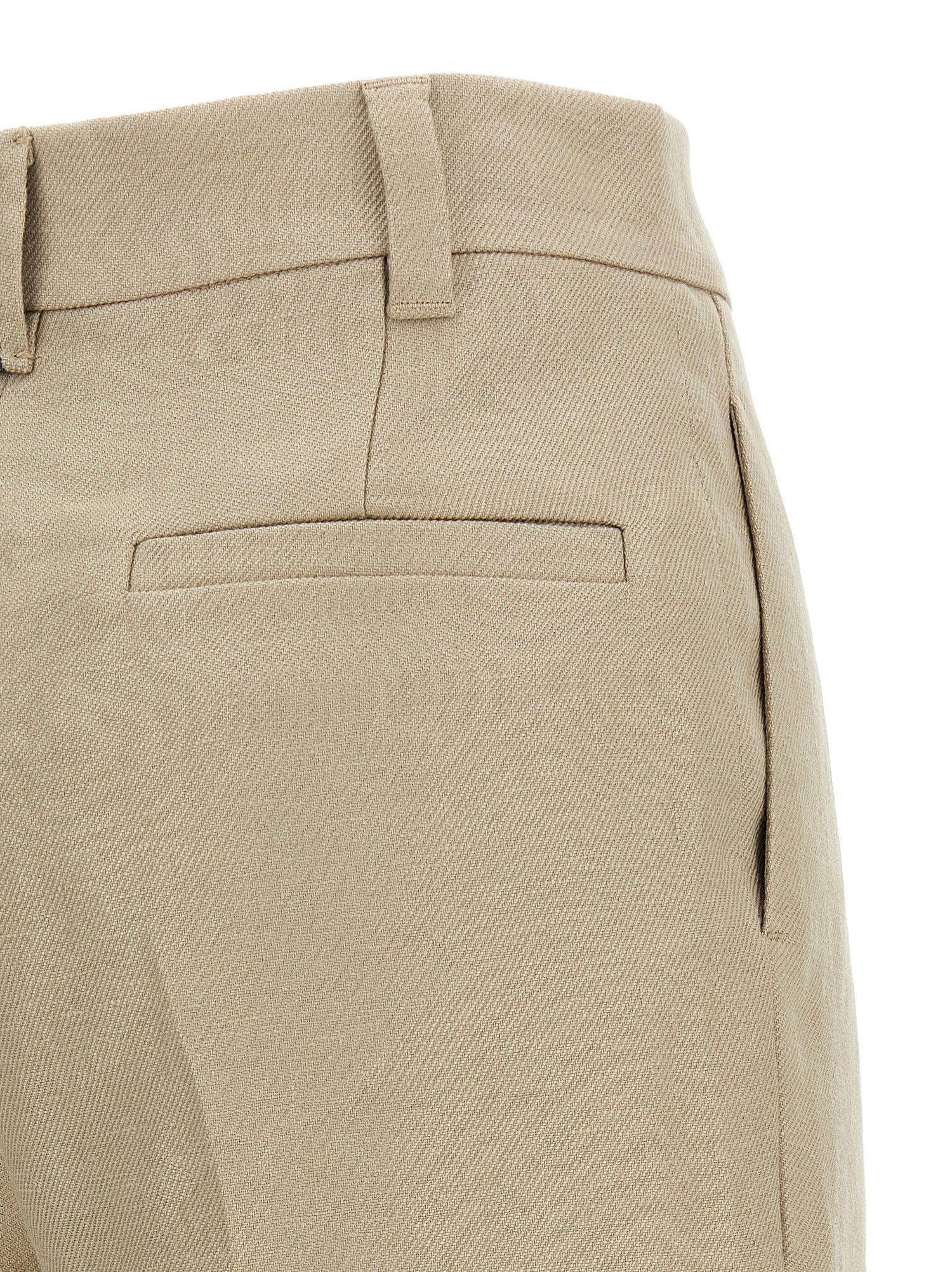 Brunello Cucinelli Linen Trousers Beige