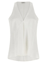 Brunello Cucinelli Top Twill Fluid White