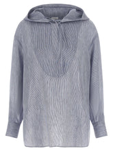 Brunello Cucinelli Hooded Shirt Light blue