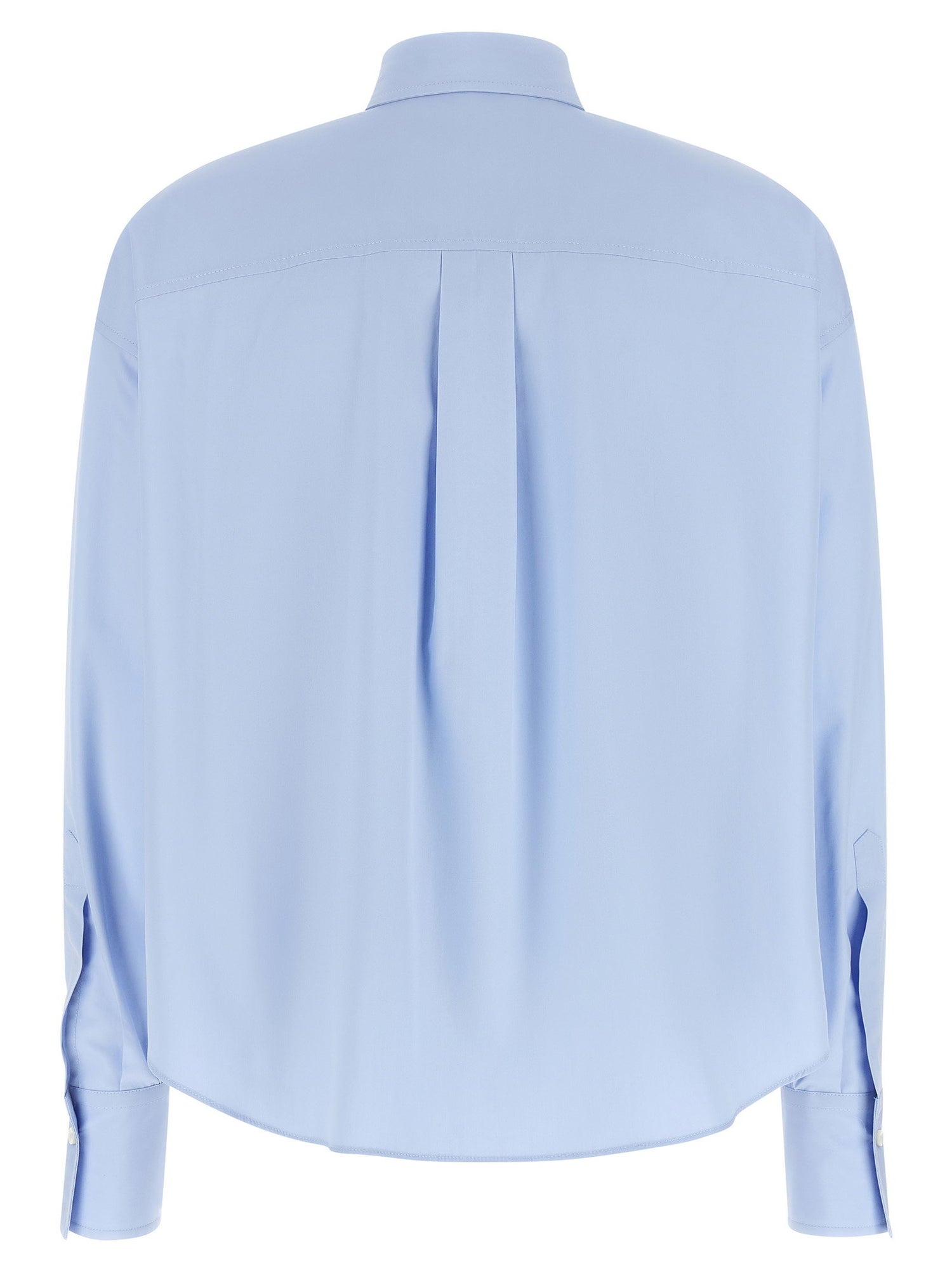 Brunello Cucinelli Shiny Trim Shirt Light blue