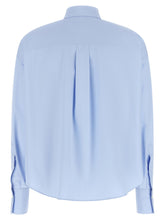 Brunello Cucinelli Shiny Trim Shirt Light blue