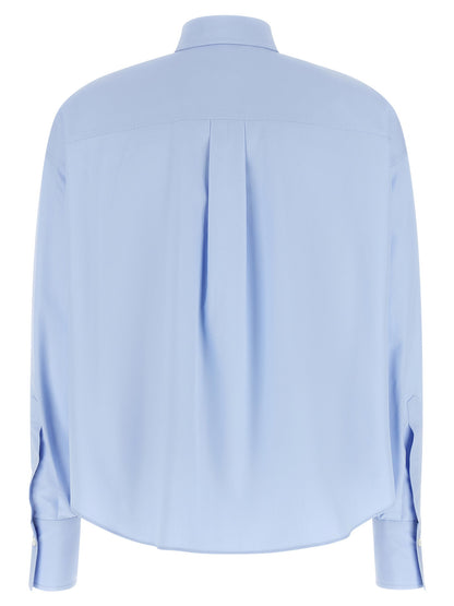 Brunello Cucinelli Shiny Trim Shirt Light blue
