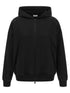 Brunello Cucinelli Shiny Trims Hoodie Black