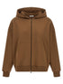 Brunello Cucinelli Shiny Trims Hoodie Brown