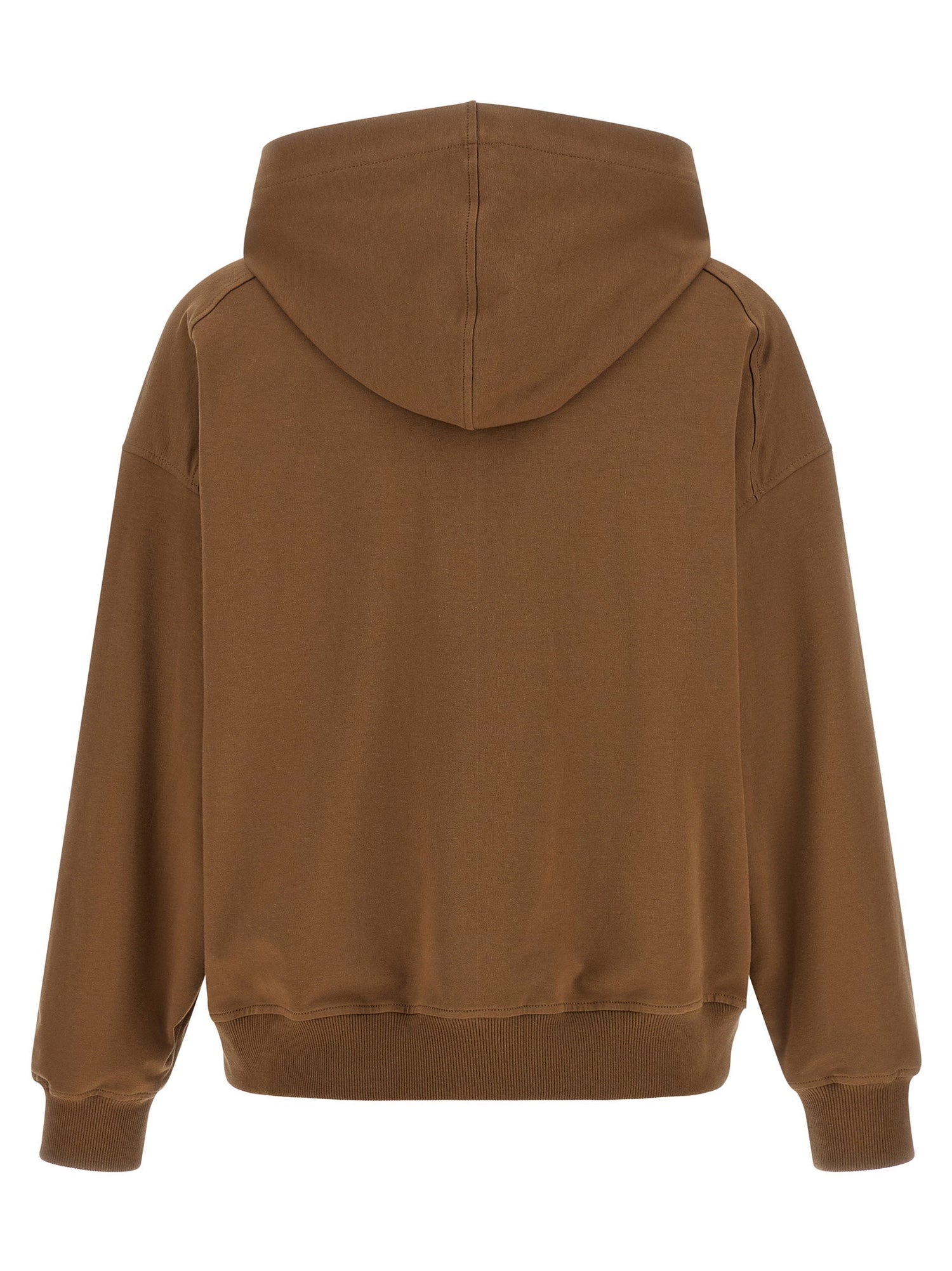 Brunello Cucinelli Shiny Trims Hoodie Brown