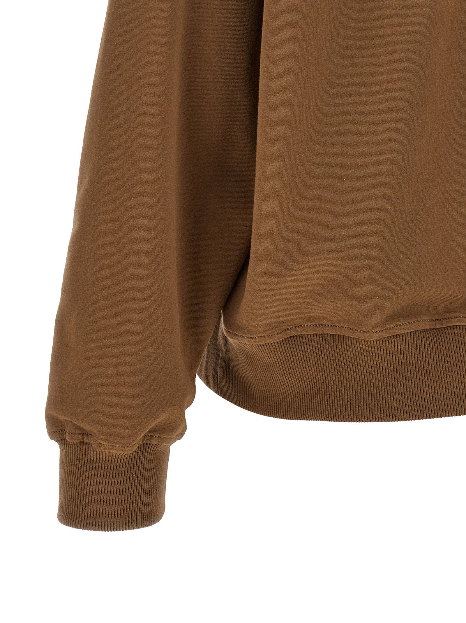 Brunello Cucinelli Shiny Trims Hoodie Brown