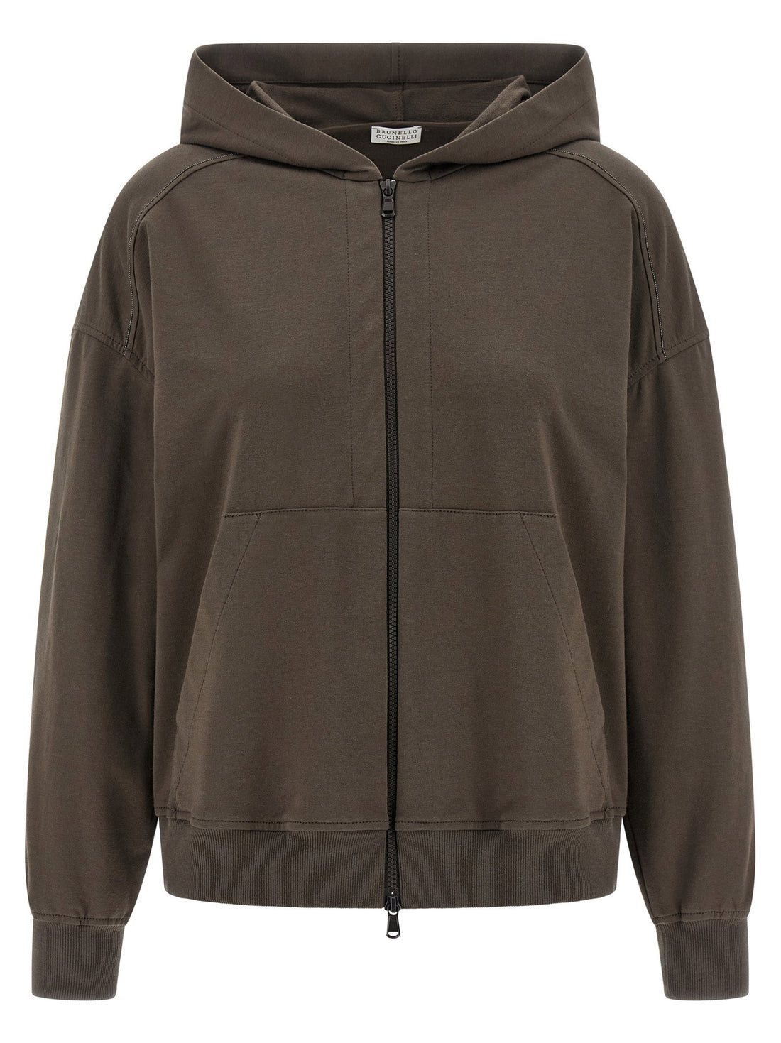 Brunello Cucinelli Monile Hoodie Brown