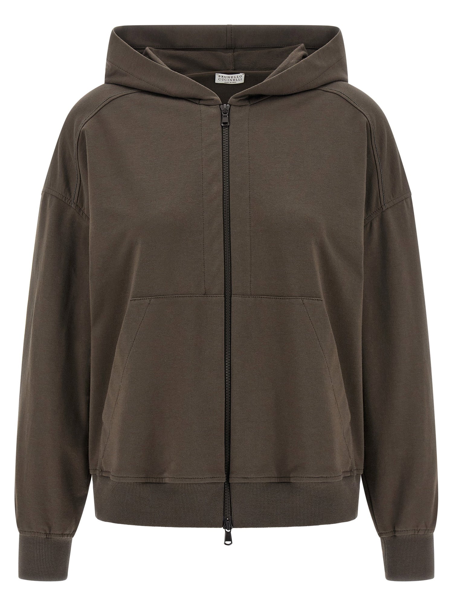 Brunello Cucinelli Monile Hoodie Brown