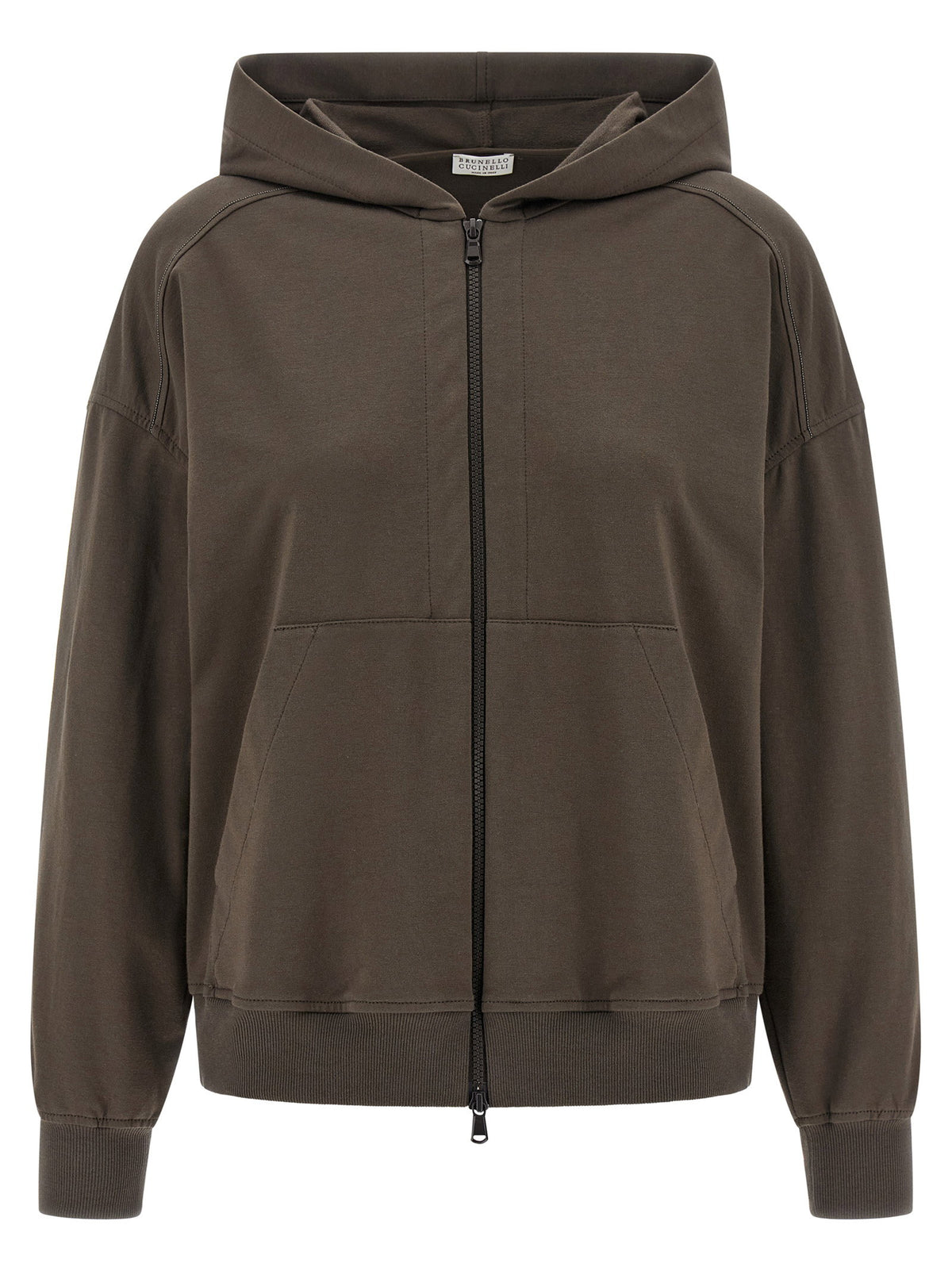 Brunello Cucinelli Monile Hoodie Brown