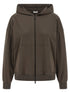 Brunello Cucinelli Monile Hoodie Brown