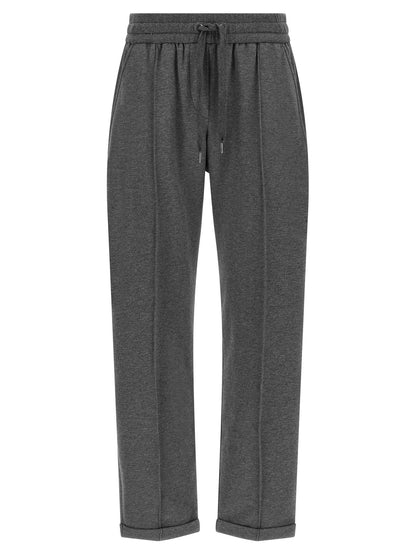 Brunello Cucinelli Track Joggers Gray