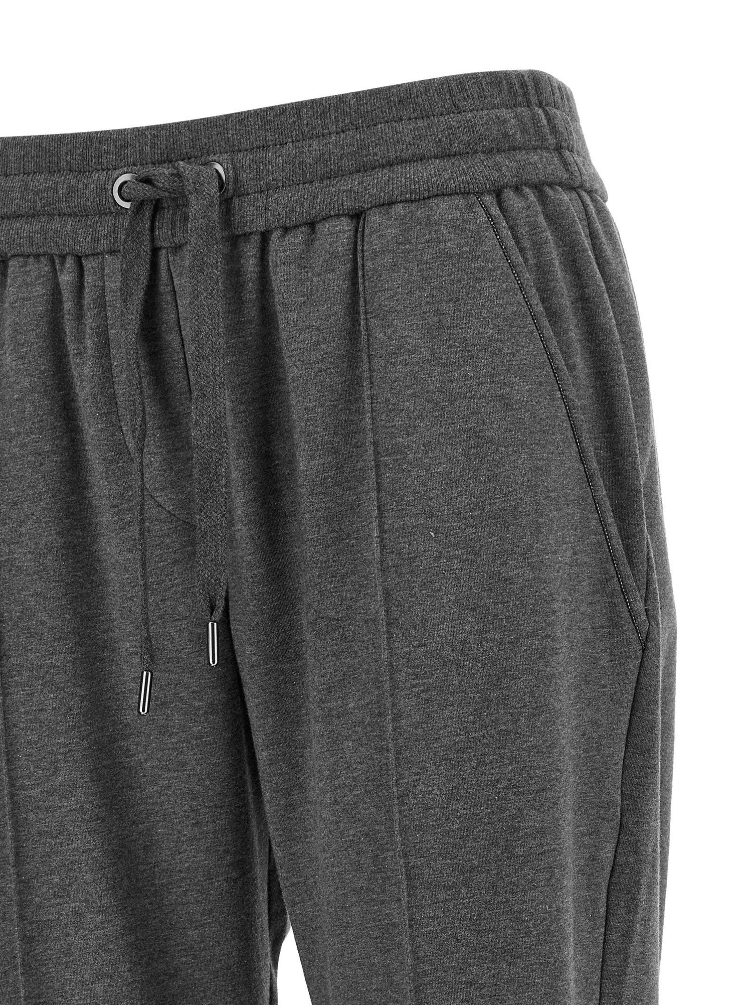 Brunello Cucinelli Track Joggers Gray
