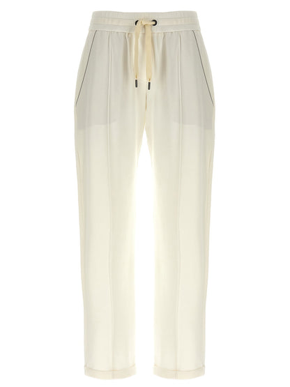 Brunello Cucinelli Monile Joggers White