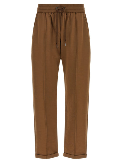 Brunello Cucinelli Track Joggers Brown