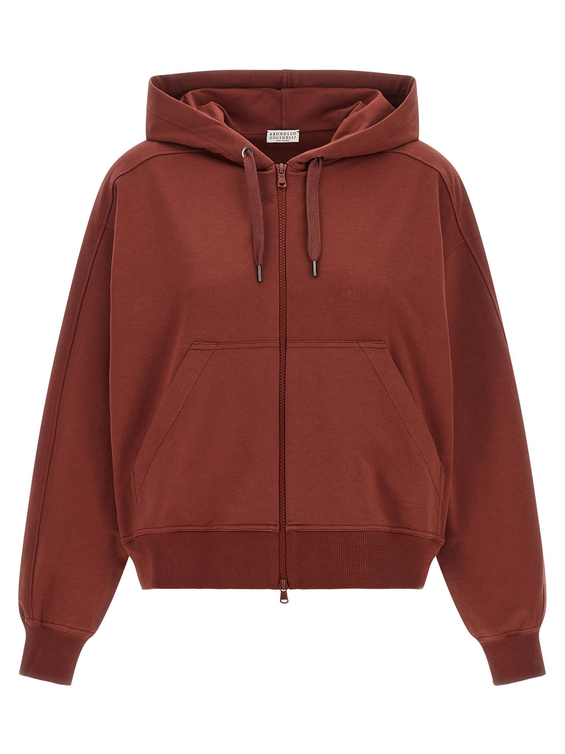 Brunello Cucinelli Solomei Ad Mcccxci Hoodie Bordeaux