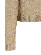 Brunello Cucinelli Micro Sequin Sweater Gold