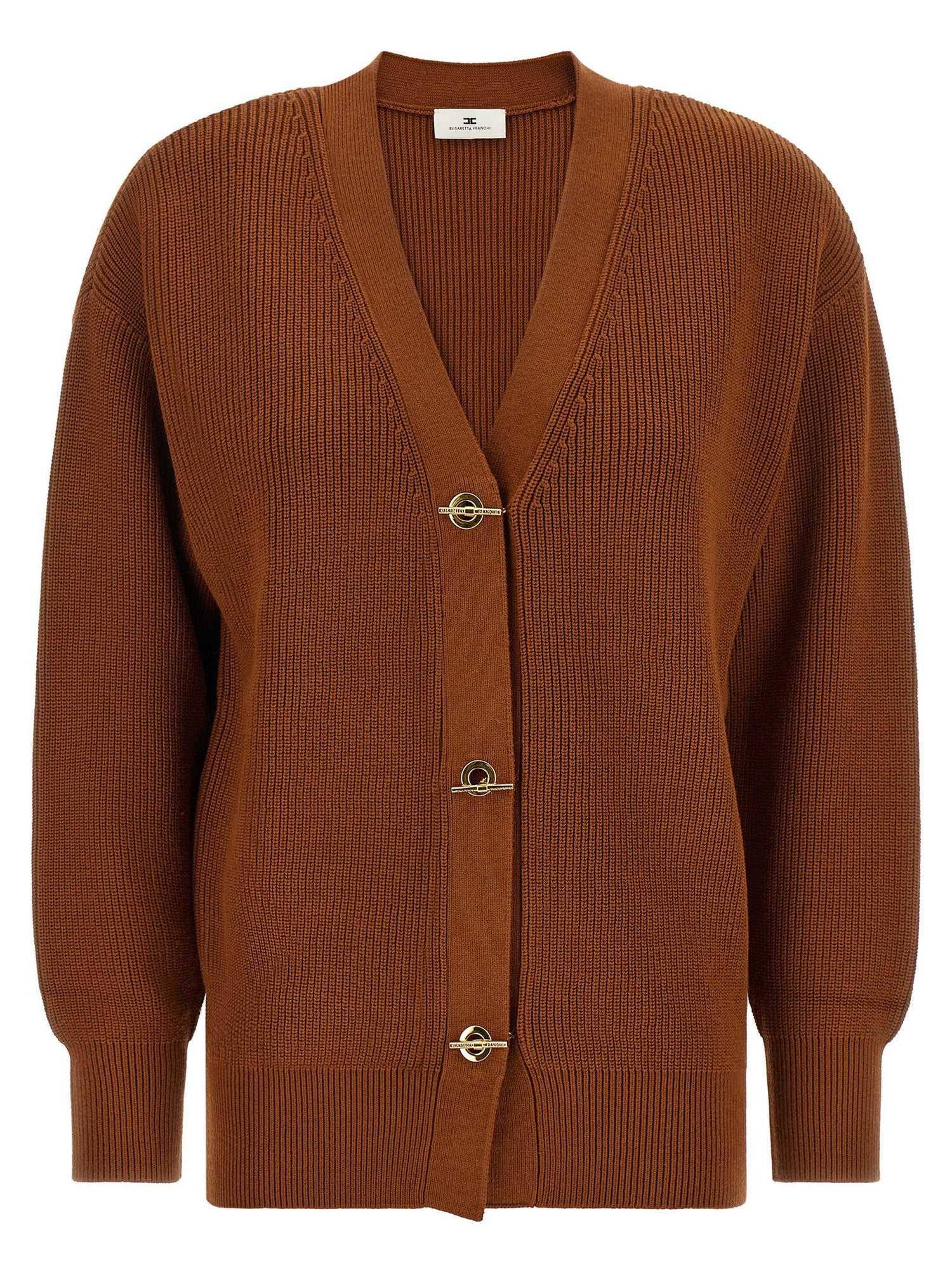 Elisabetta Franchi Cardigan Tricot Brown