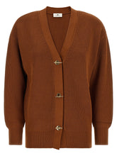 Elisabetta Franchi Cardigan Tricot Brown