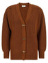 Elisabetta Franchi Cardigan Tricot Brown