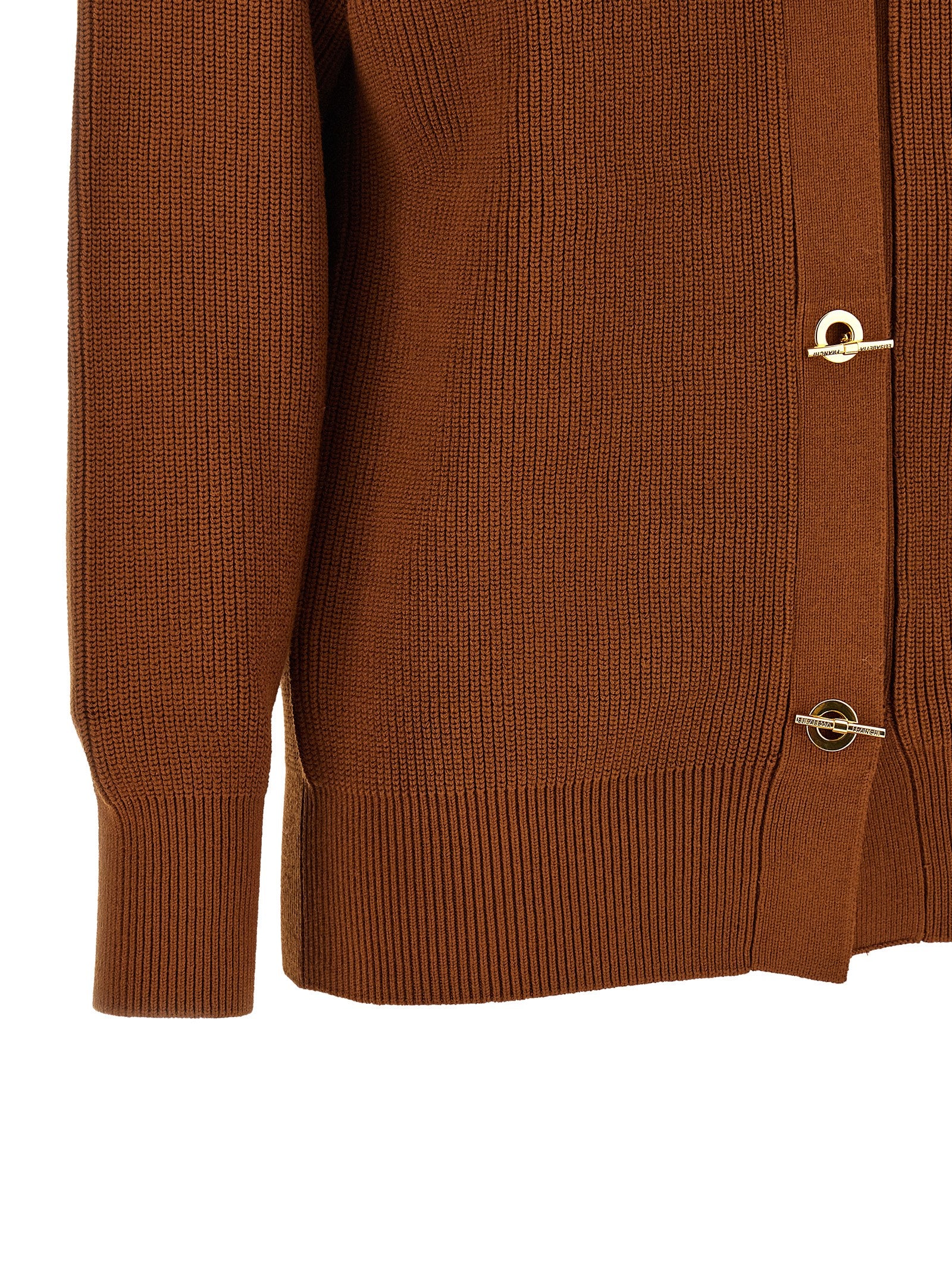 Elisabetta Franchi Cardigan Tricot Brown